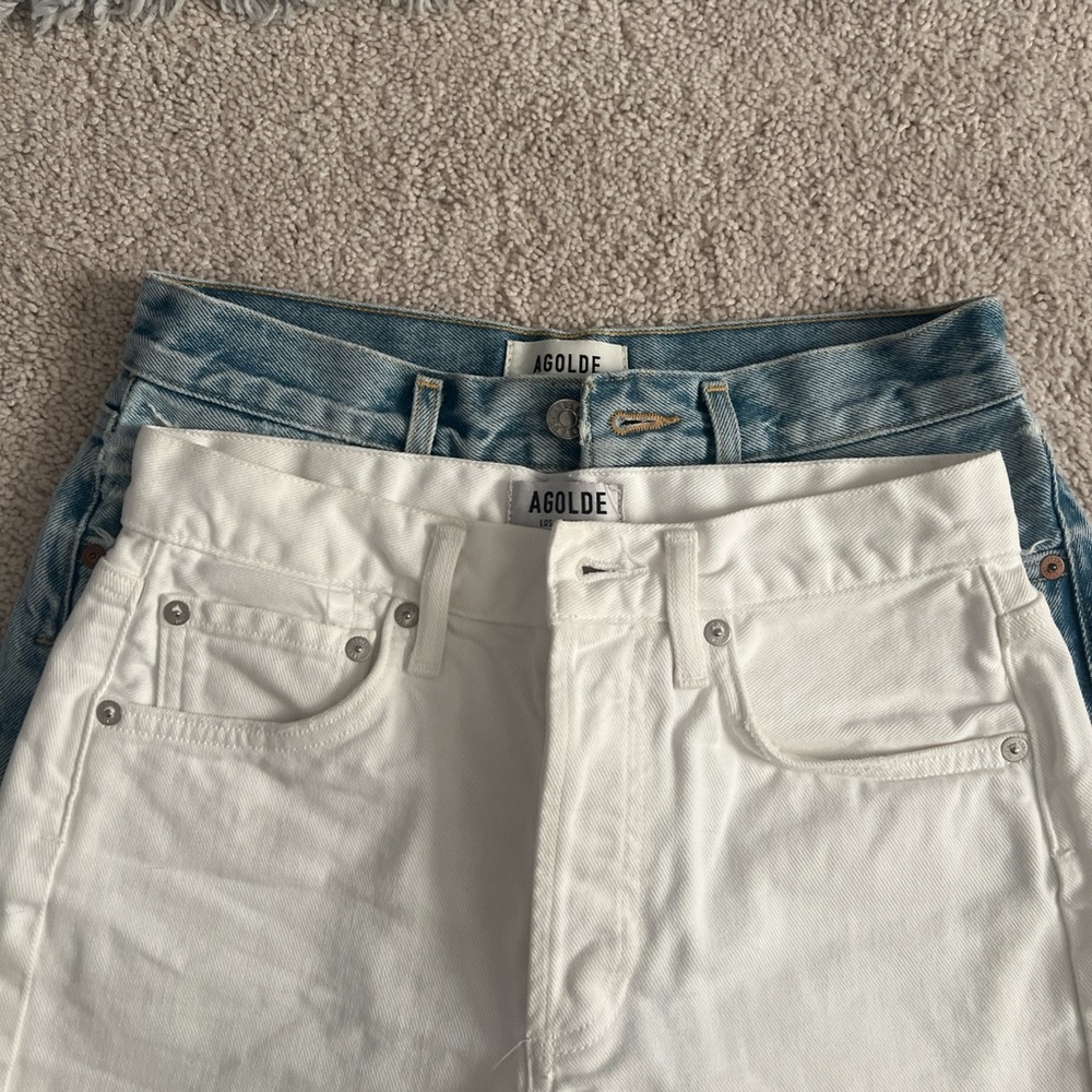 AGOLDE Parker Vintage Shorts Set of 2 - Size 24